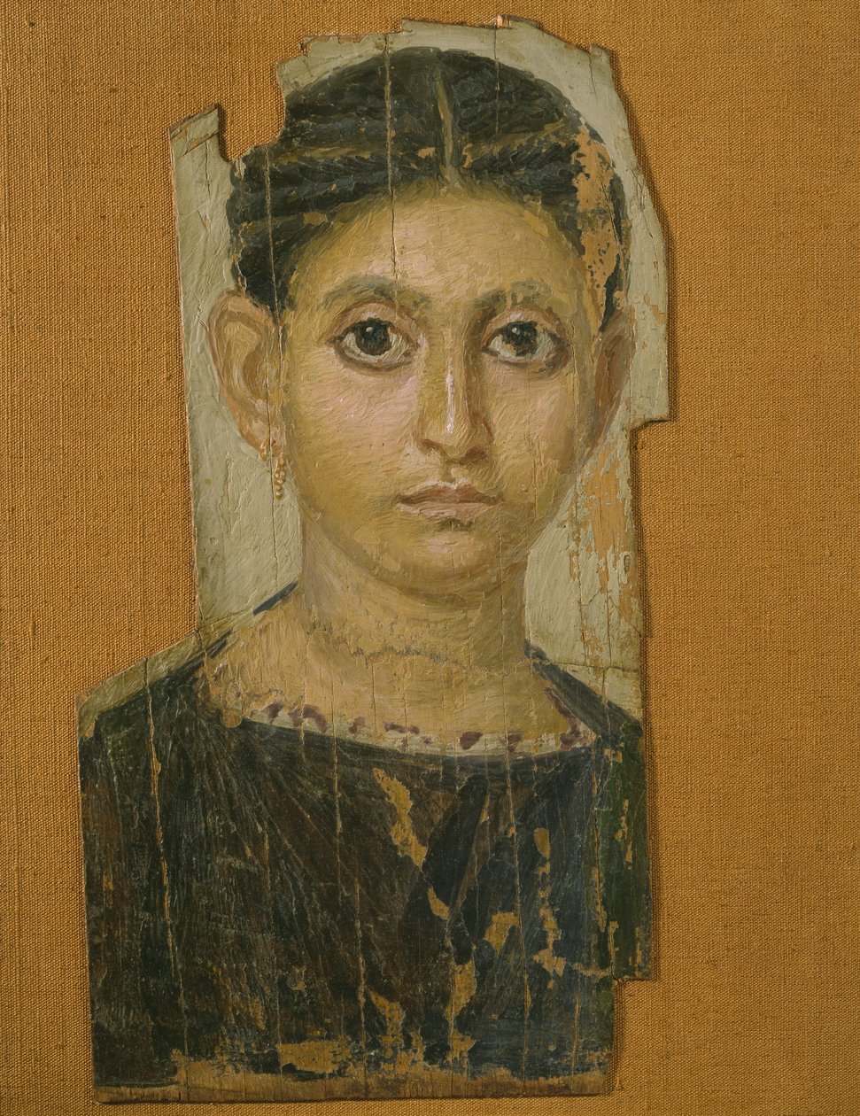 Mumienporträt einer Frau, aus Fayum, spätes 3. Jahrhundert n. Chr. von Roman Period Egyptian