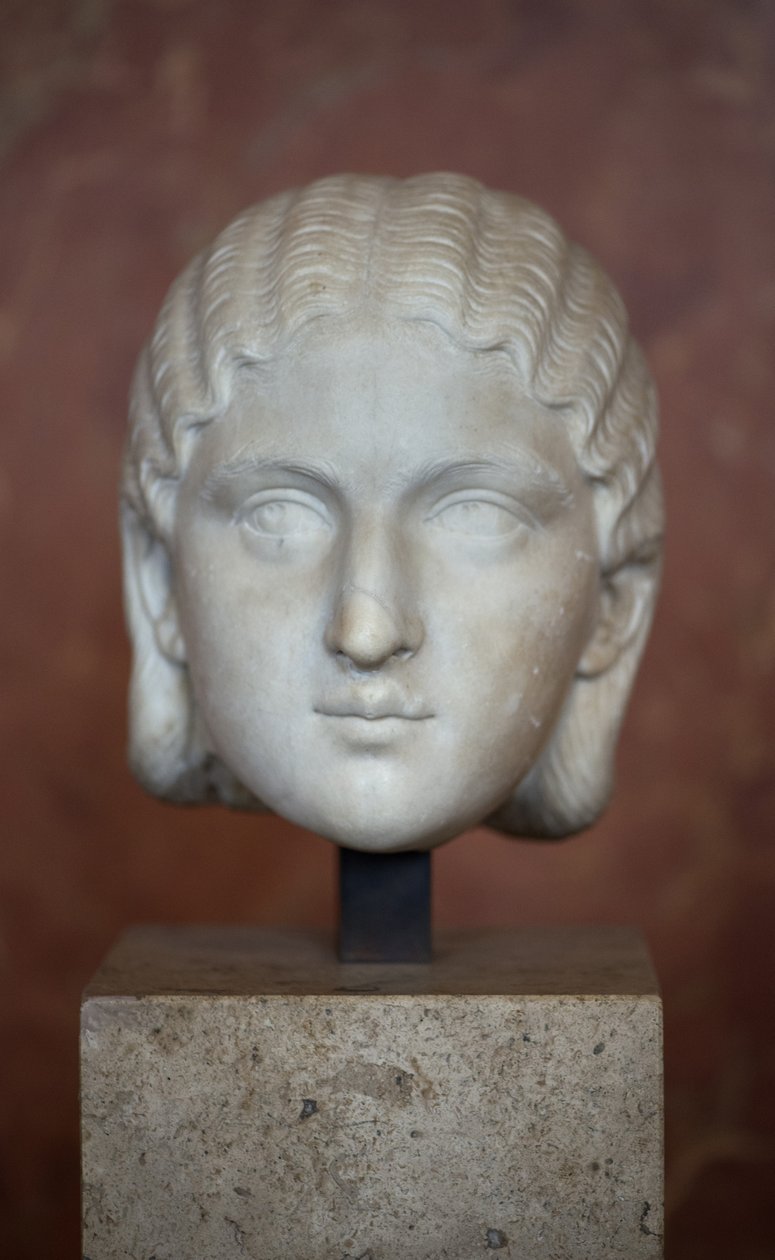Kunst Rom Kopf der Kaiserin Barbia Orbiana (3. Jahrhundert), Marmor von Roman Roman
