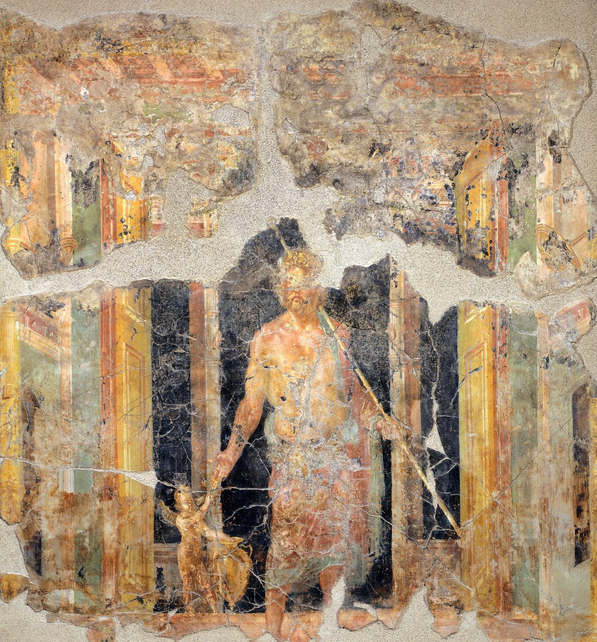 Malerei des vierten pompejanischen Stils, die Jupiter darstellt von Roman Roman