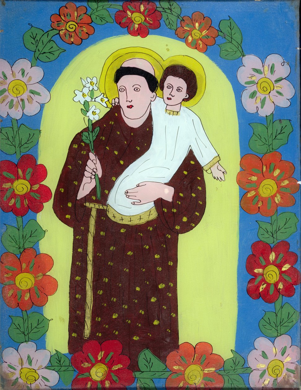 St. Antonius von Padua (1195-1231) aus Transsilvanien, 1950-80 von Romanian School
