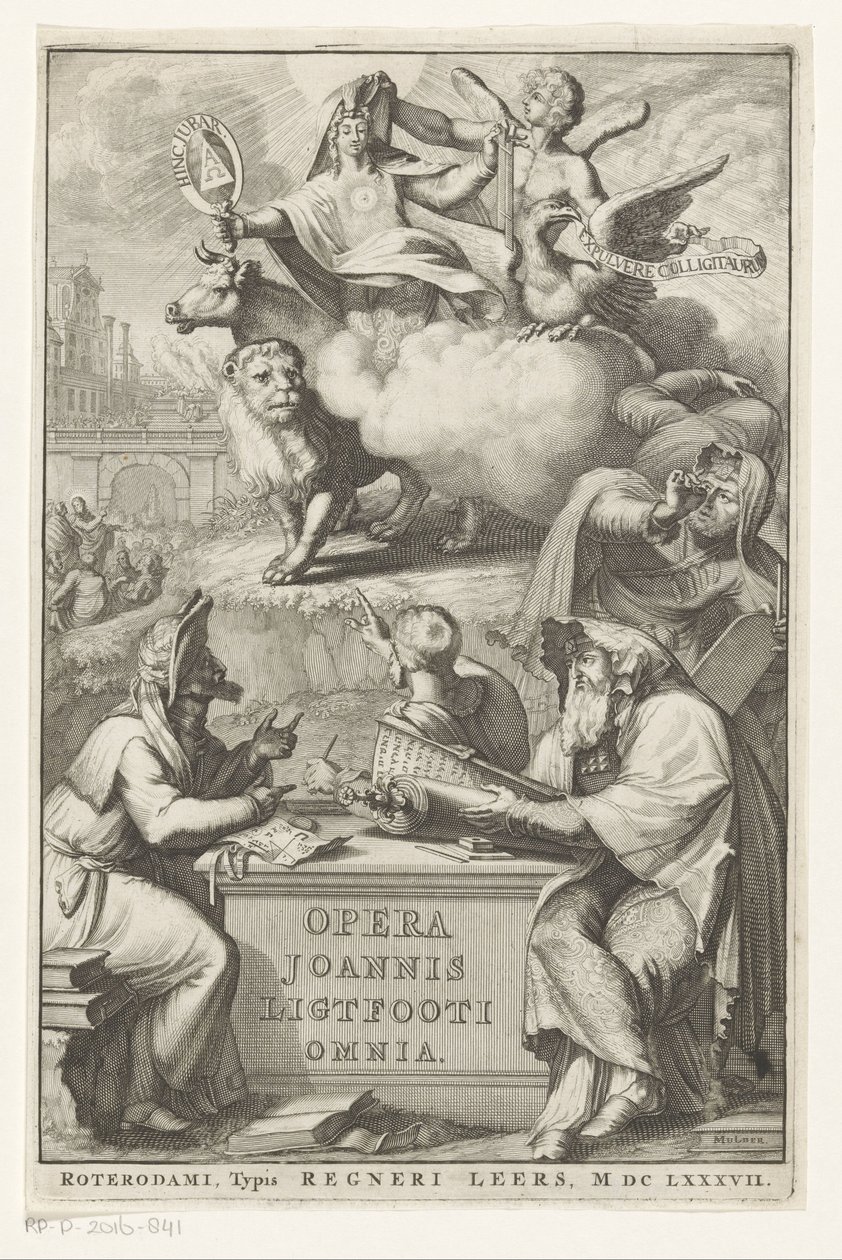 Allegorische Figur mit jüdischem Mann von Romeyn de Hooghe