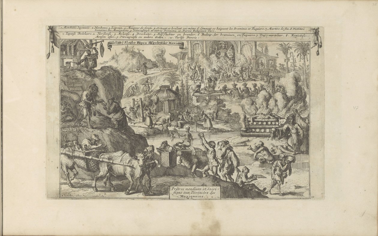 Bettler in Ost- und Westindien von Romeyn de Hooghe
