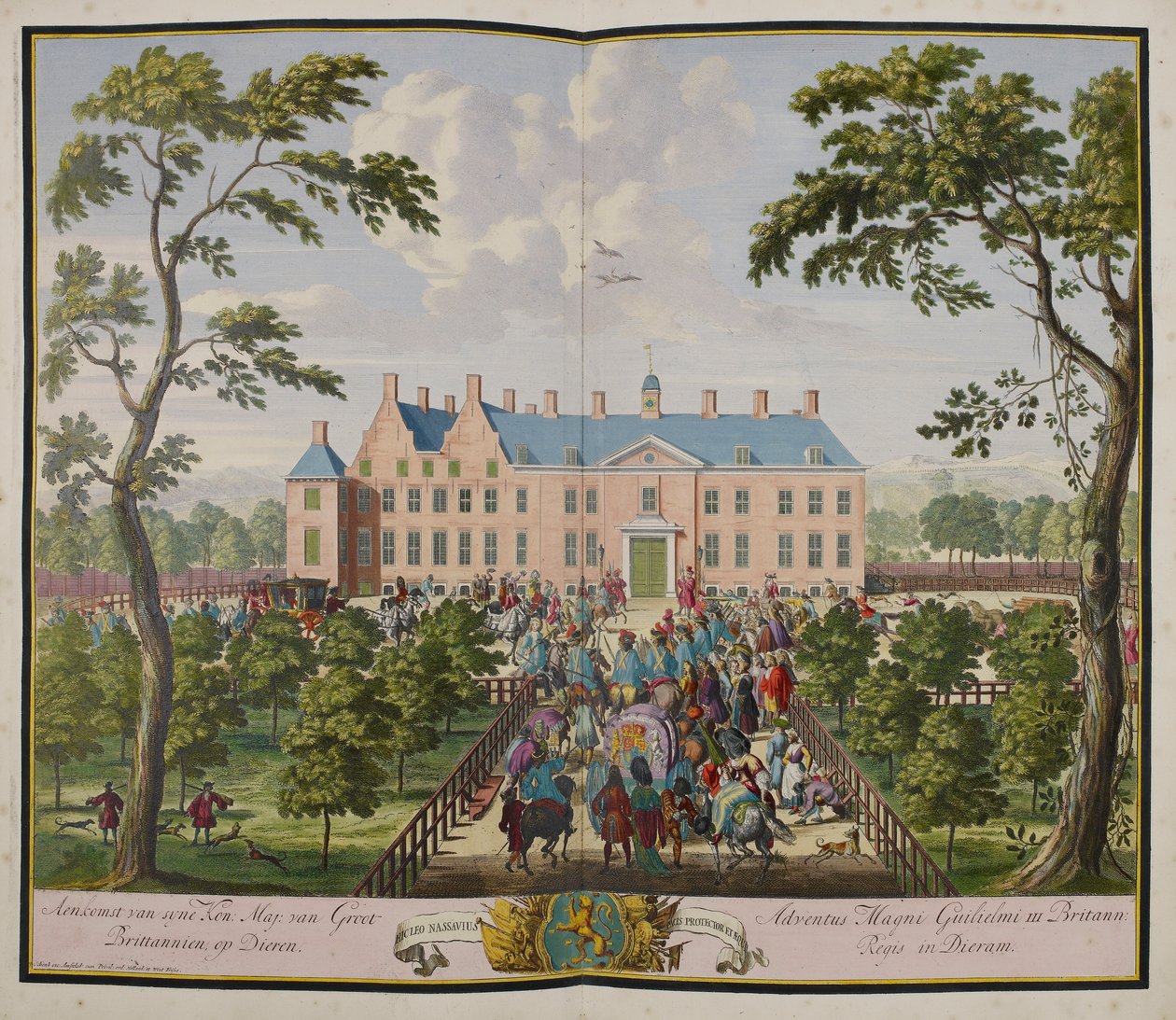 Seine Majestät der König in Hof te Dieren von Romeyn de Hooghe