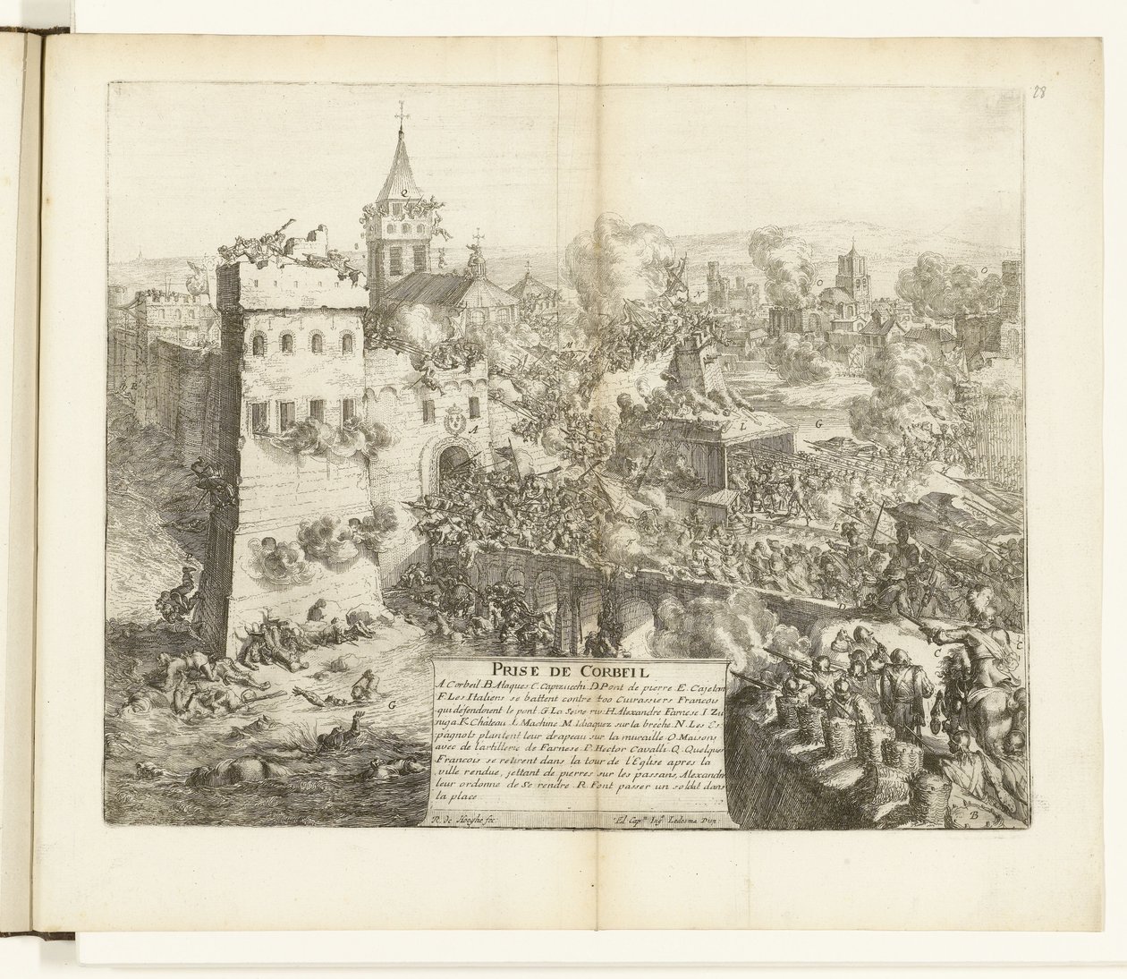 Einnahme von Corbeil, 1590 von Romeyn de Hooghe