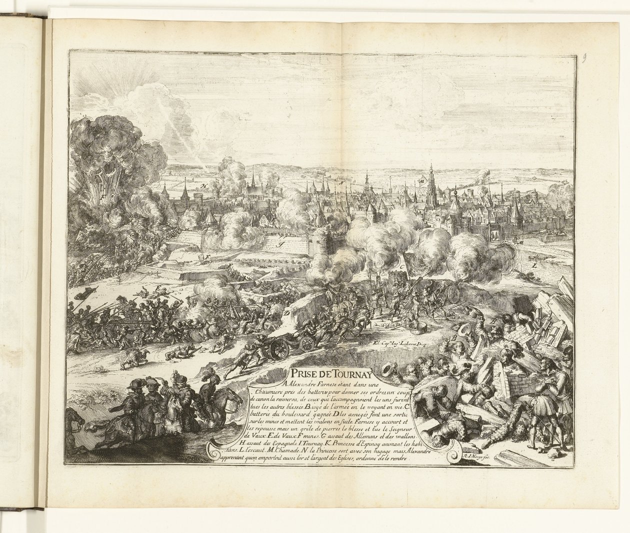 Einnahme von Doornik, 1581 von Romeyn de Hooghe