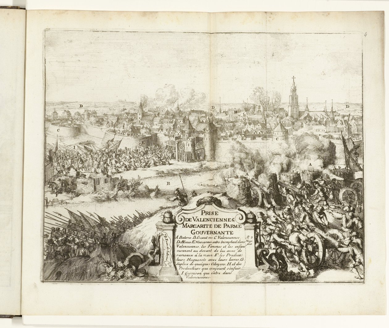 Einnahme von Valenciennes, 1567 von Romeyn de Hooghe