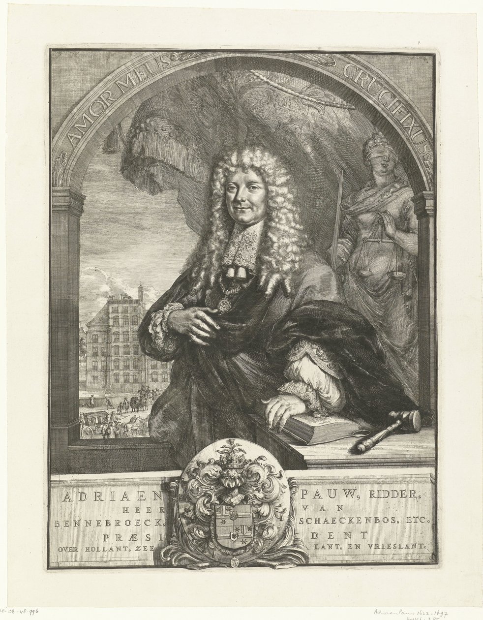 Porträt von Adriaen Pauw von Romeyn de Hooghe