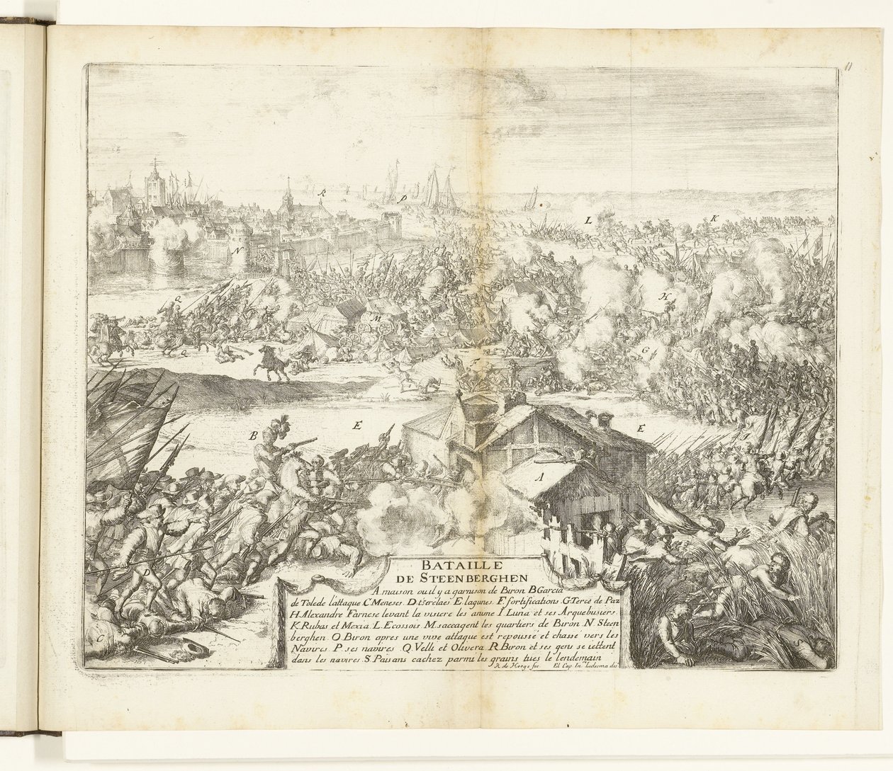 Schlacht bei Steenbergen, 1583 von Romeyn de Hooghe