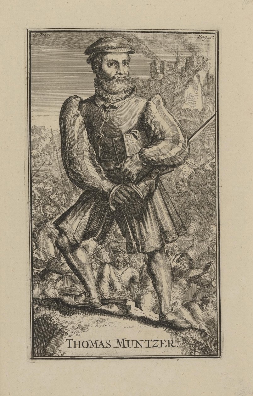 Porträt von Thomas Müntzer von Romeyn de Hooghe