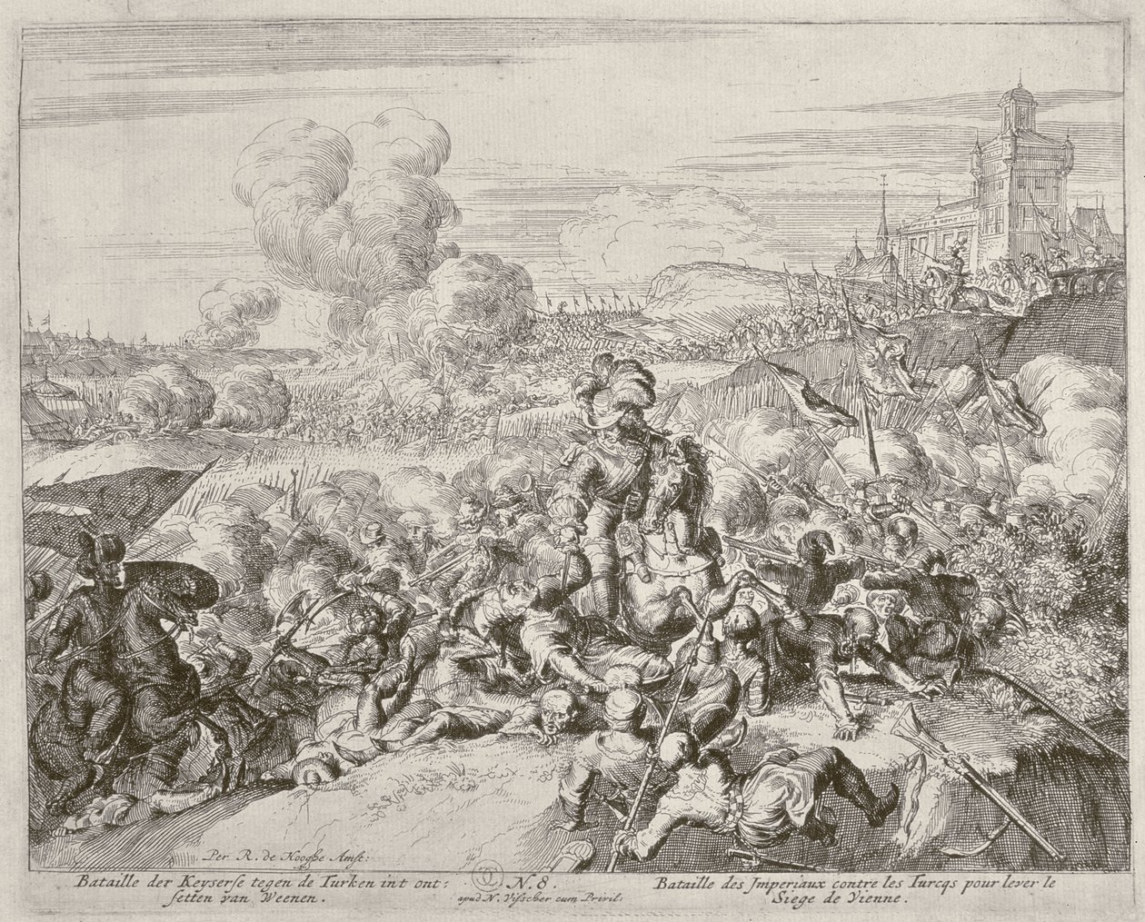 Wiener Druckzyklus, Die Armee des Kaisers kämpft gegen die Türken von Romeyn de Hooghe