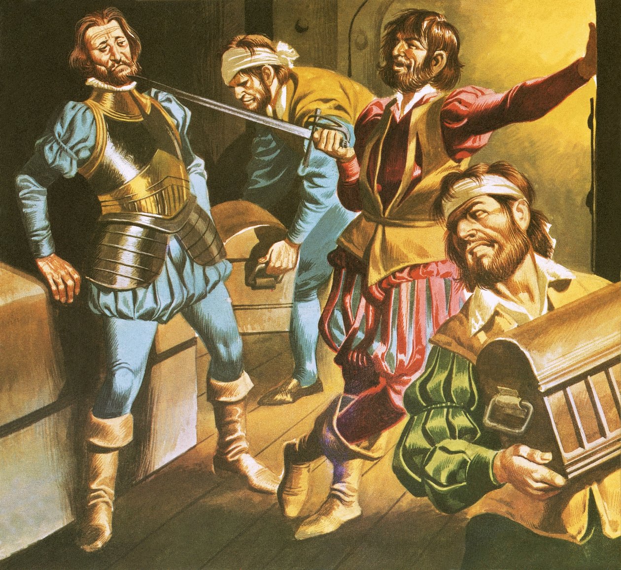 Piraten bei der Arbeit von Ron Embleton