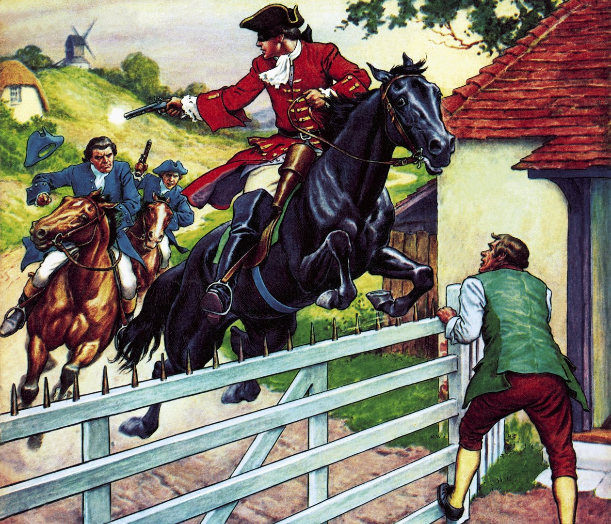 Dick Turpins Ritt nach York auf seinem Pferd Black Bess von Ronald Simmons