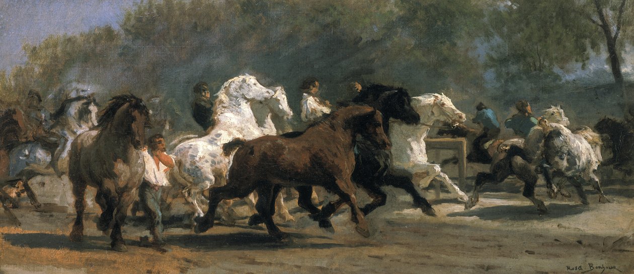 Studie für den Pferdemarkt, 1852-54 von Rosa Bonheur