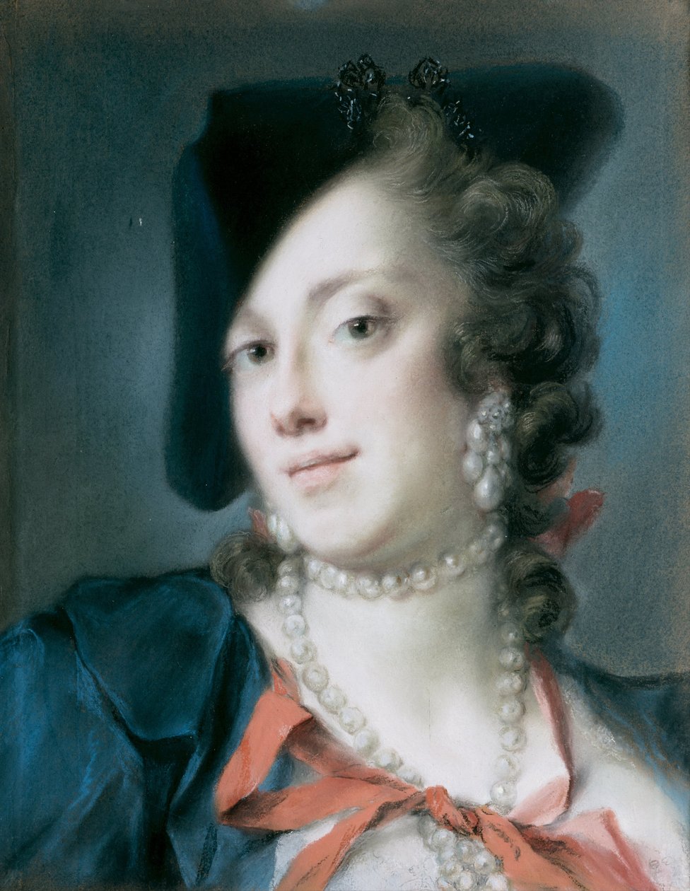 Eine venezianische Dame aus dem Hause Barbarigo Caterina Sagredo Barbarigo, um 1735-1739 von Rosalba Giovanna Carriera