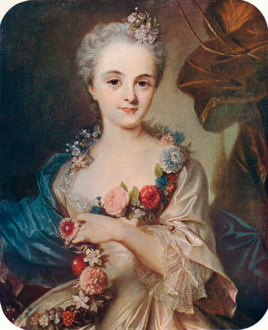Porträt einer Dame Marquise de Pompadour von Rosalba Zuanna Carriera
