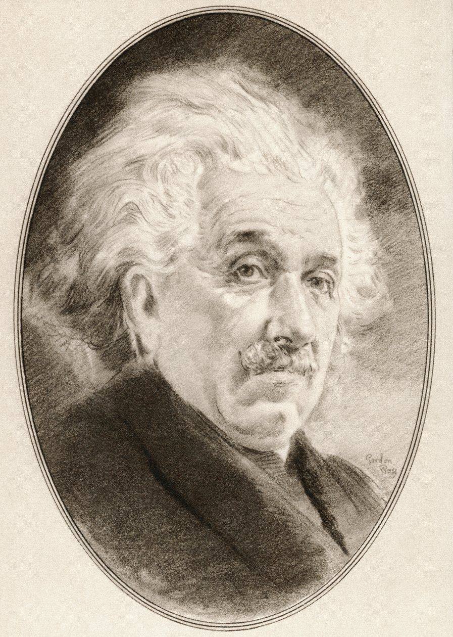 Albert Einstein, aus Living Biographies of Great Scientists von Ross Gordon