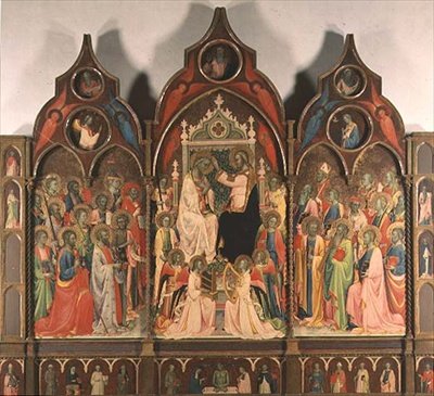 Die Krönung der Jungfrau Maria von Rossello di Jacopo Franchi