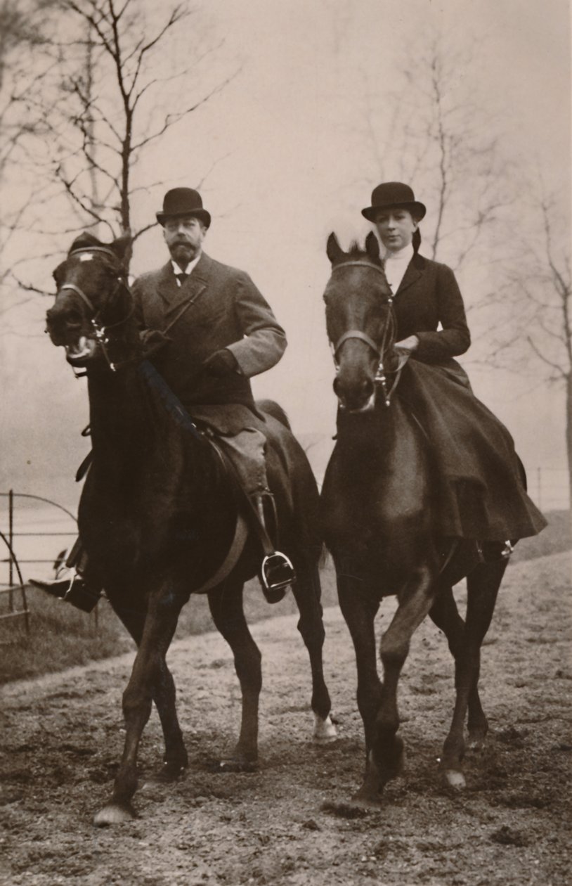 Seine Majestät König Georg V. und Prinzessin Mary, 1914 von Rotary Photo