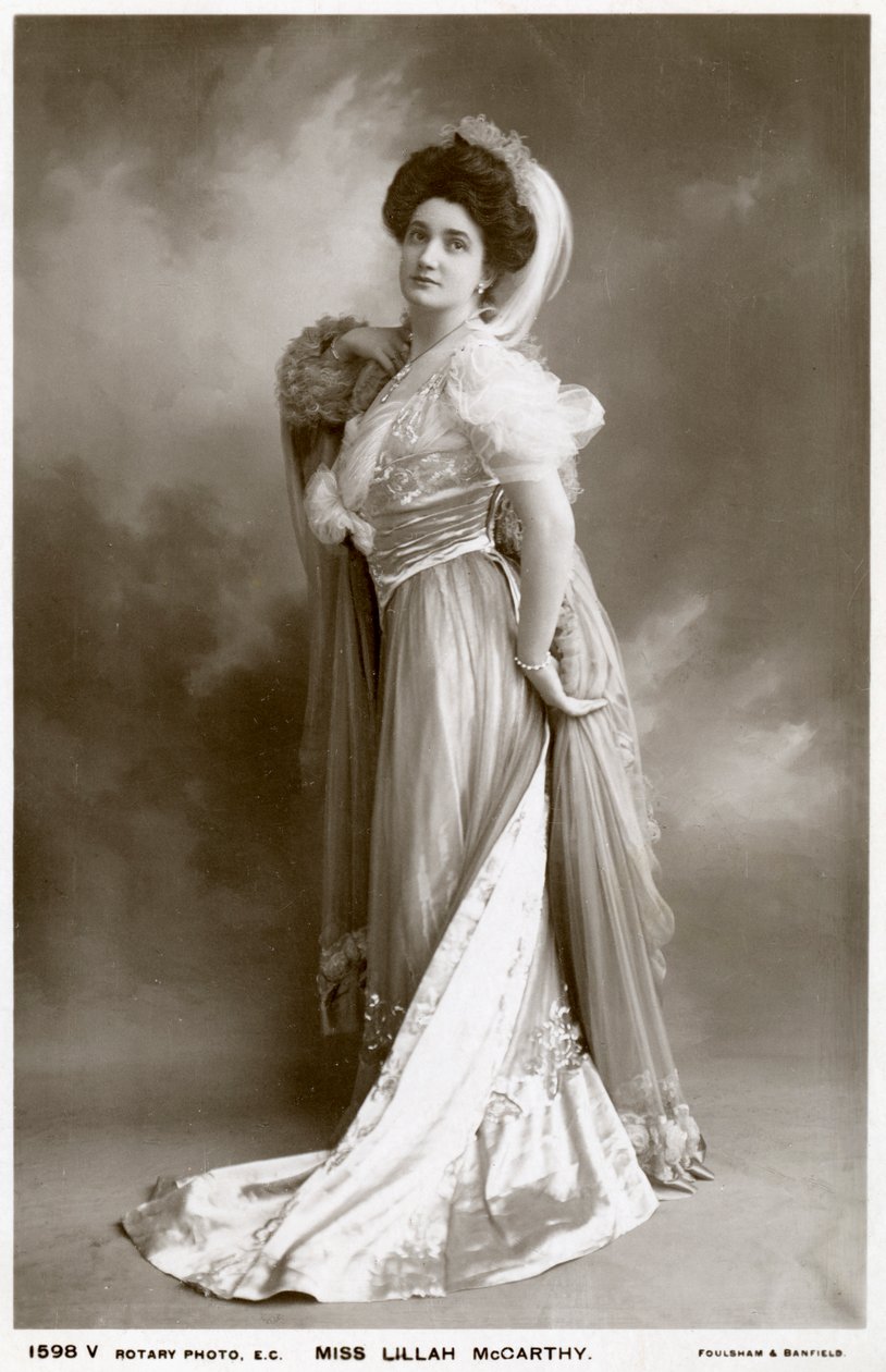 Lillah McCarthy, britische Schauspielerin und Theatermanagerin, um 1900 von Rotary Photo