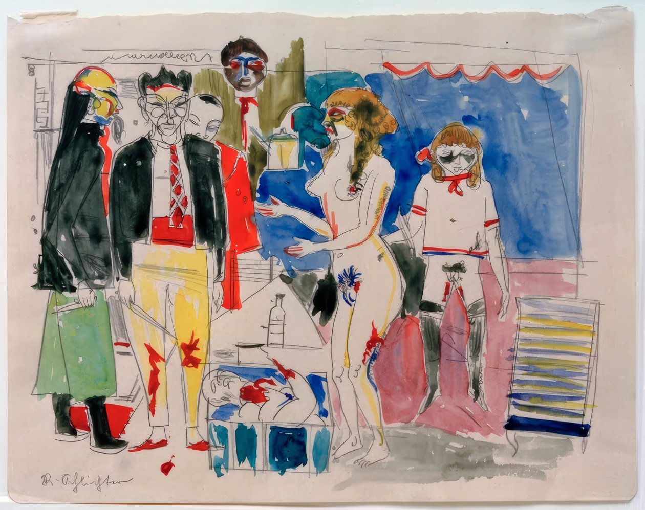 Sadistische Szene von Rudolf Schlichter