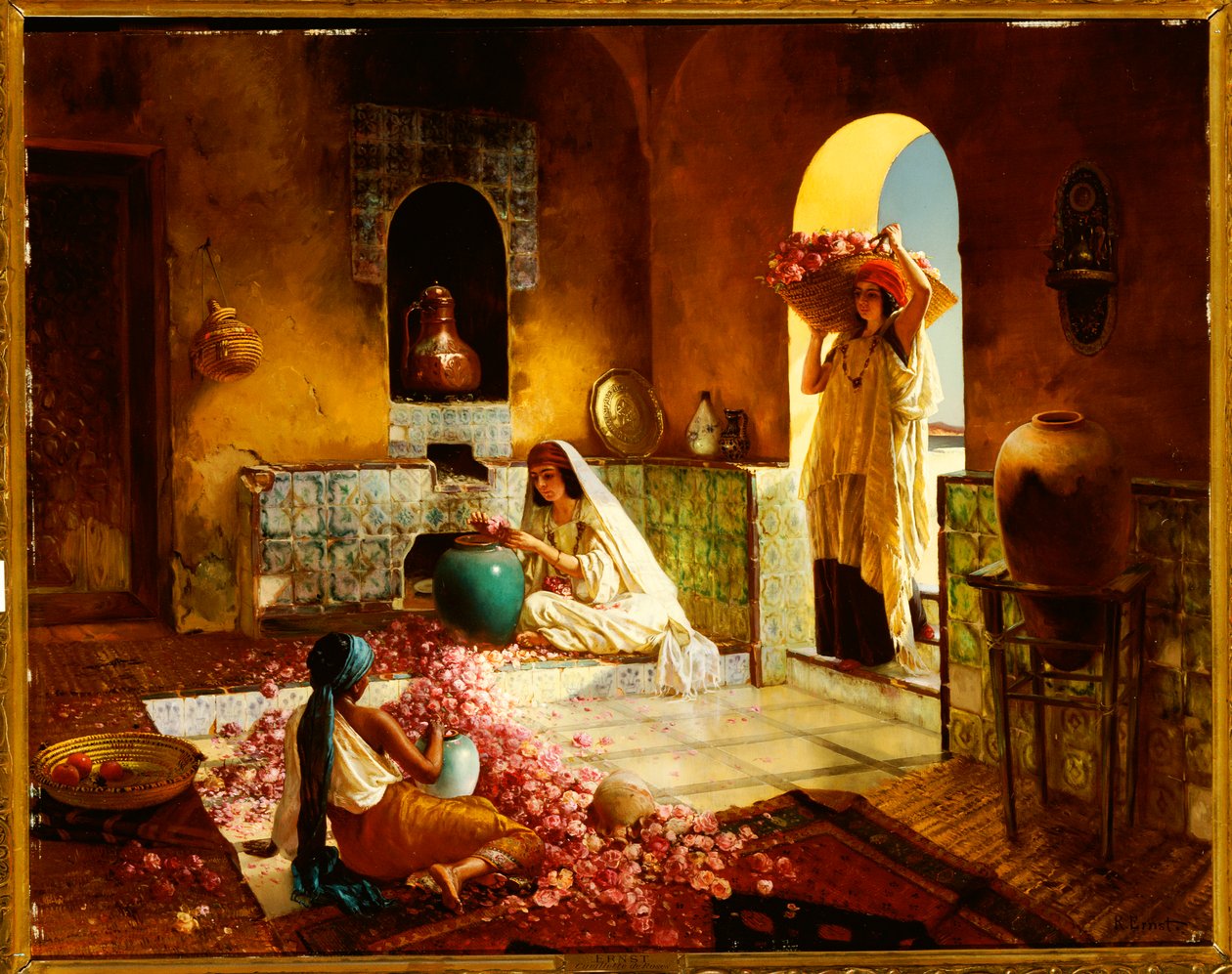 Das Sammeln der Rosen von Rudolphe Ernst