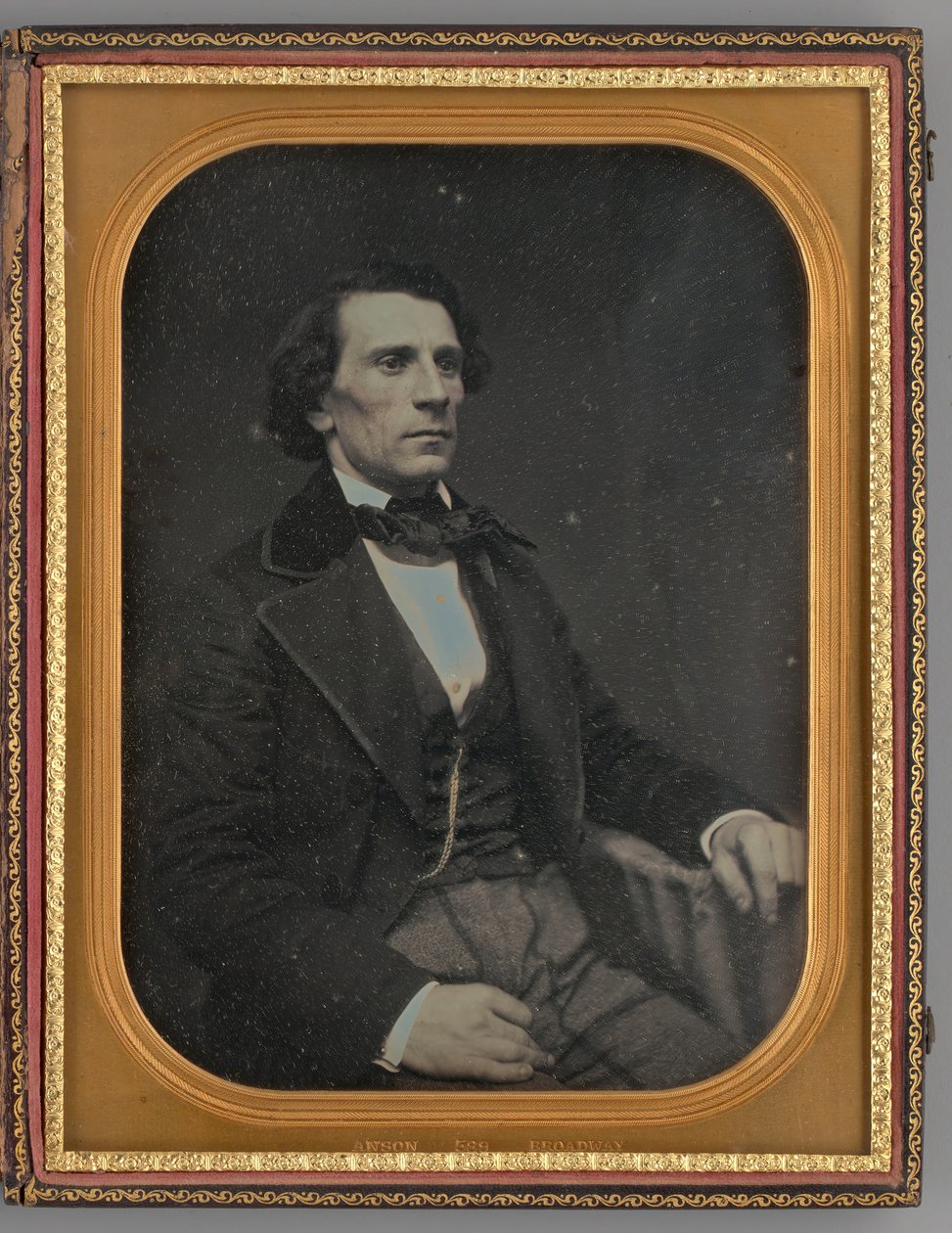 Unbetiteltes Porträt eines sitzenden Mannes, 1855 von Rufus Anson