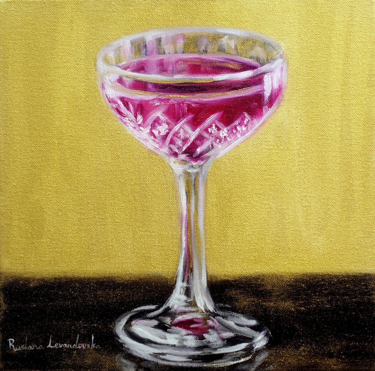 Ein Toast einer Dame, 2025 von Ruslana Levandovska