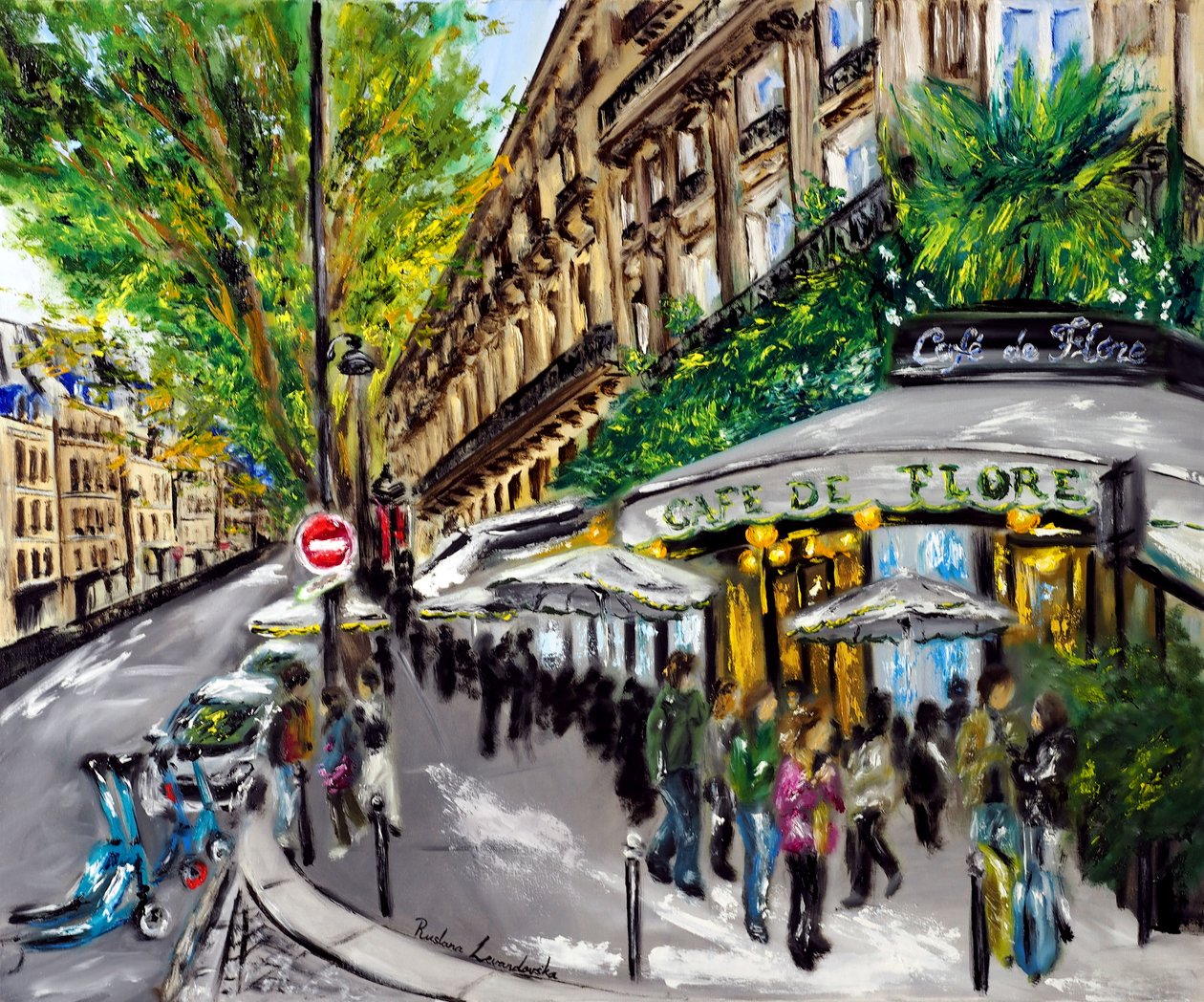 Café de Flore Paris, 2023 von Ruslana Levandovska