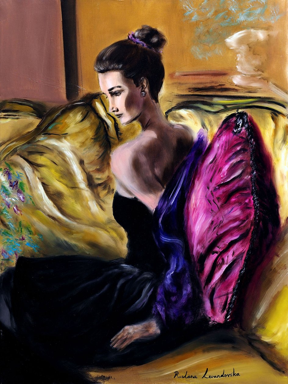 Sehnsucht - Diptychon rechts, 2024 von Ruslana Levandovska