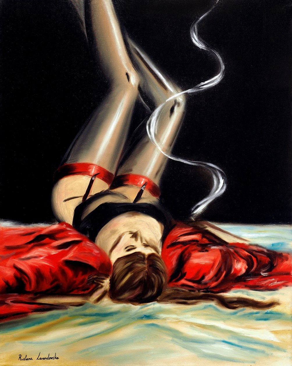 Sinnliches Scharlachrot von Ruslana Levandovska