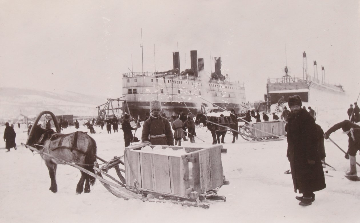 Die SS Baikal auf dem Baikalsee von Russian Photographer