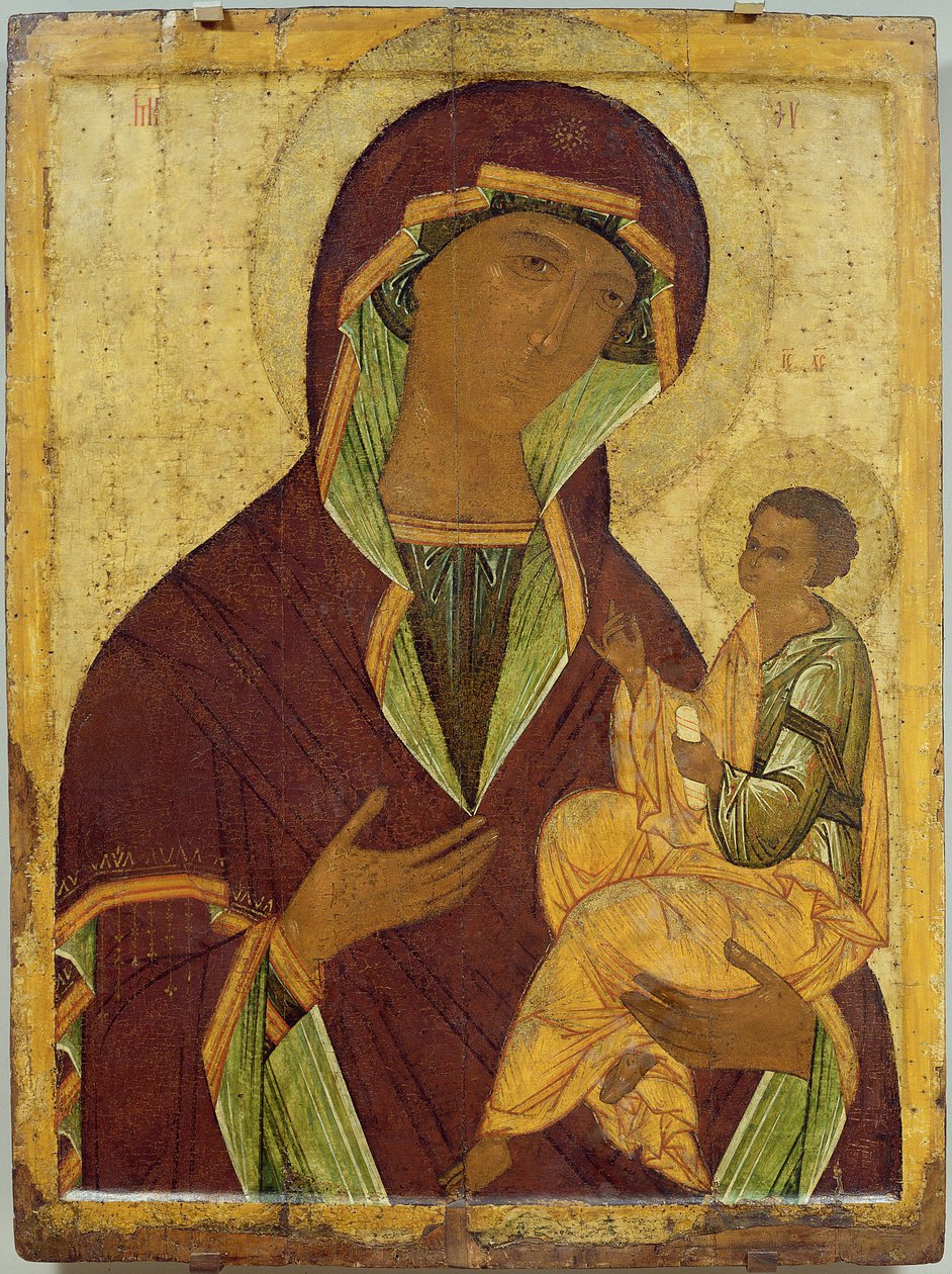 Jungfrau und Kind, ca. 1500 von Russian School