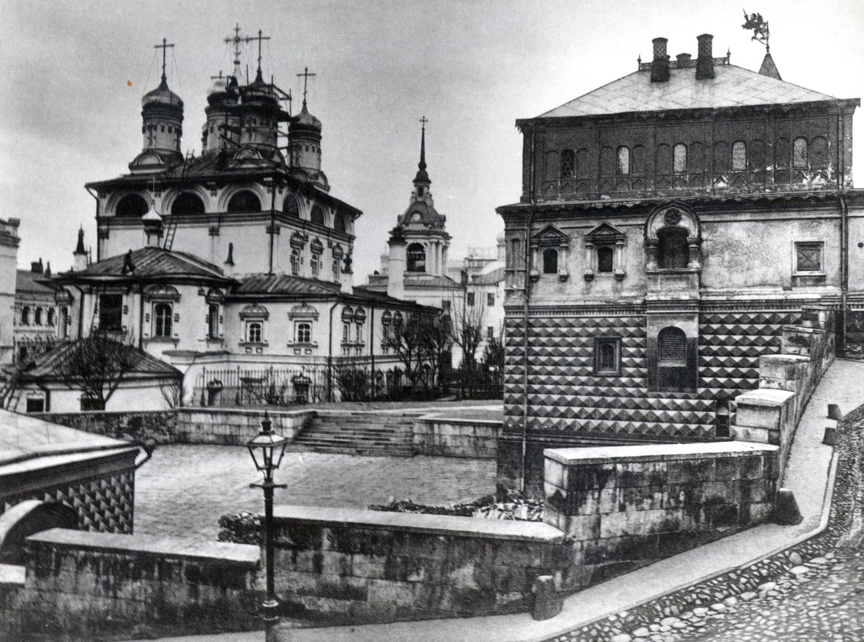 Haus der Romanow-Bojaren im Kloster des Zeichens und die Kathedrale des Zeichens, Moskau von Russian Photographer