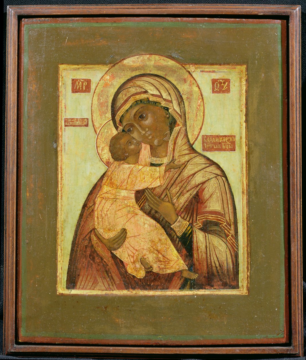 Die Muttergottes von Wladimir von Russian School