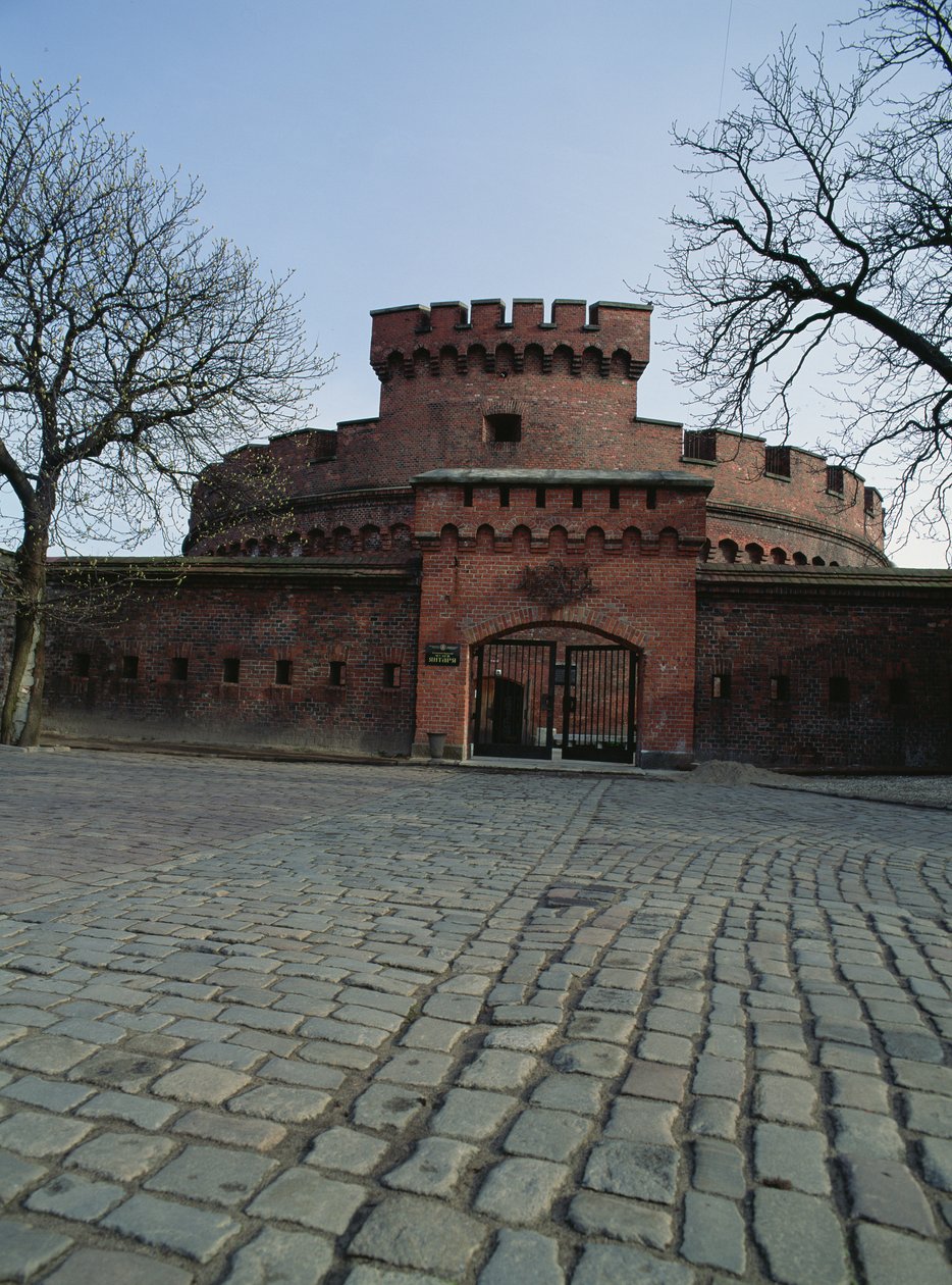 Ansicht des Dohna-Turms, in dem sich das Bernsteinmuseum befindet von Russian School