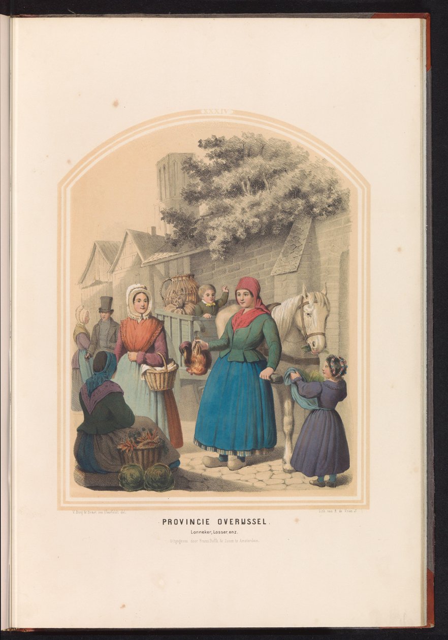 Tracht von Lonneker und Losser in Overijssel, 1857 von Ruurt de Vries