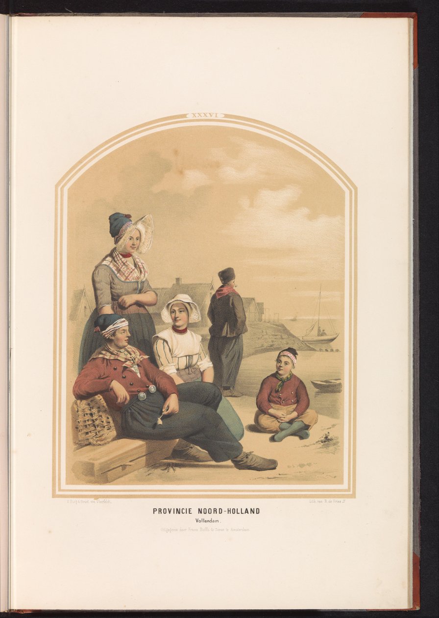 Tracht von Volendam in Nordholland, 1857 von Ruurt de Vries