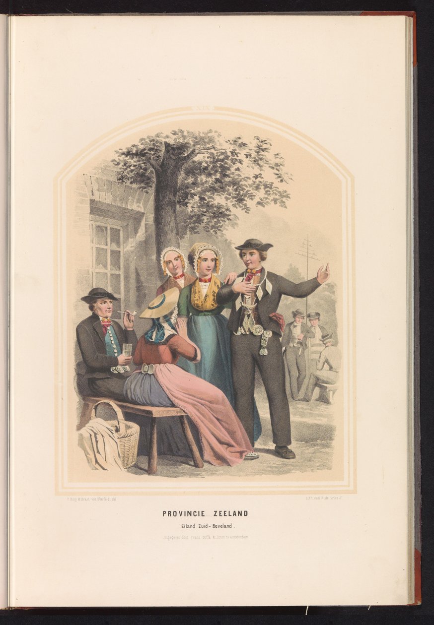 Tracht von Süd-Beveland in Zeeland, 1857 von Ruurt de Vries