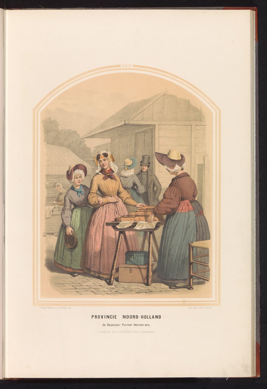 Klederdracht van de Beemster, Purmer en Wormer in Noord-Holland, 1857 von Ruurt de Vries