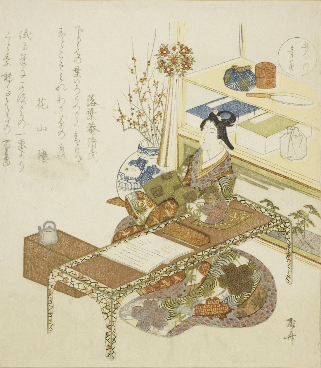 Blaue Muschel, aus der Serie "Fünf Farben" von Ryuryukyo Shinsai