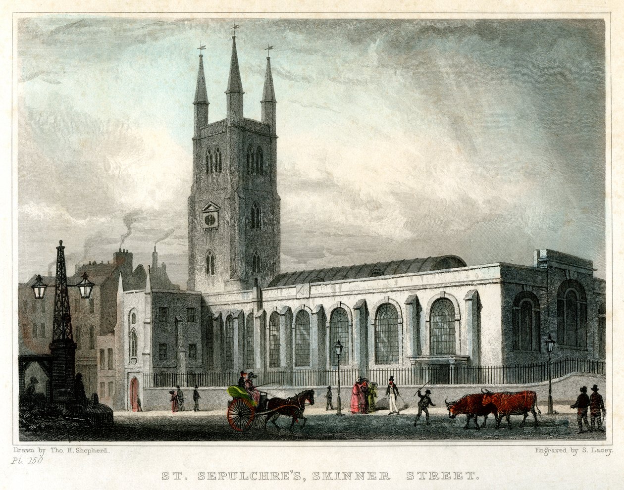 St Sepulchres Kirche, Skinner Street, London von S. Lacey