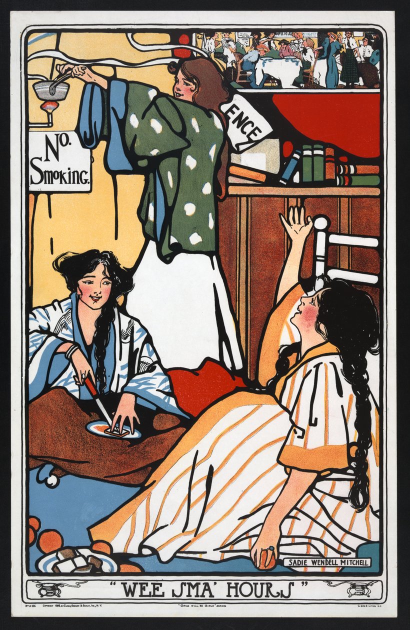 Wee Sma Hours aus Girls will be Girls, veröffentlicht um 1909 von Sadie Wendell Mitchell