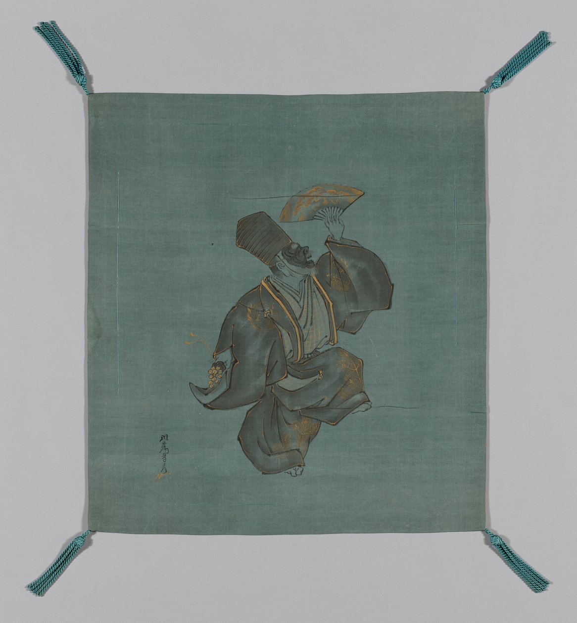 Fukusa Geschenkverpackung, Japan, späte Edo-Periode 1789-1868, frühes 19. Jahrhundert von Saeki Ganryô