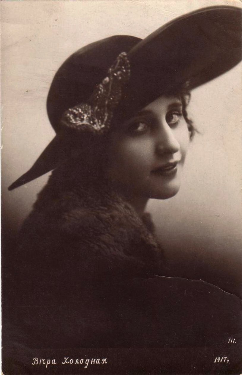 Vera Kholodnaya, russische Stummfilmschauspielerin, 1917 von Sakharov and Orlov
