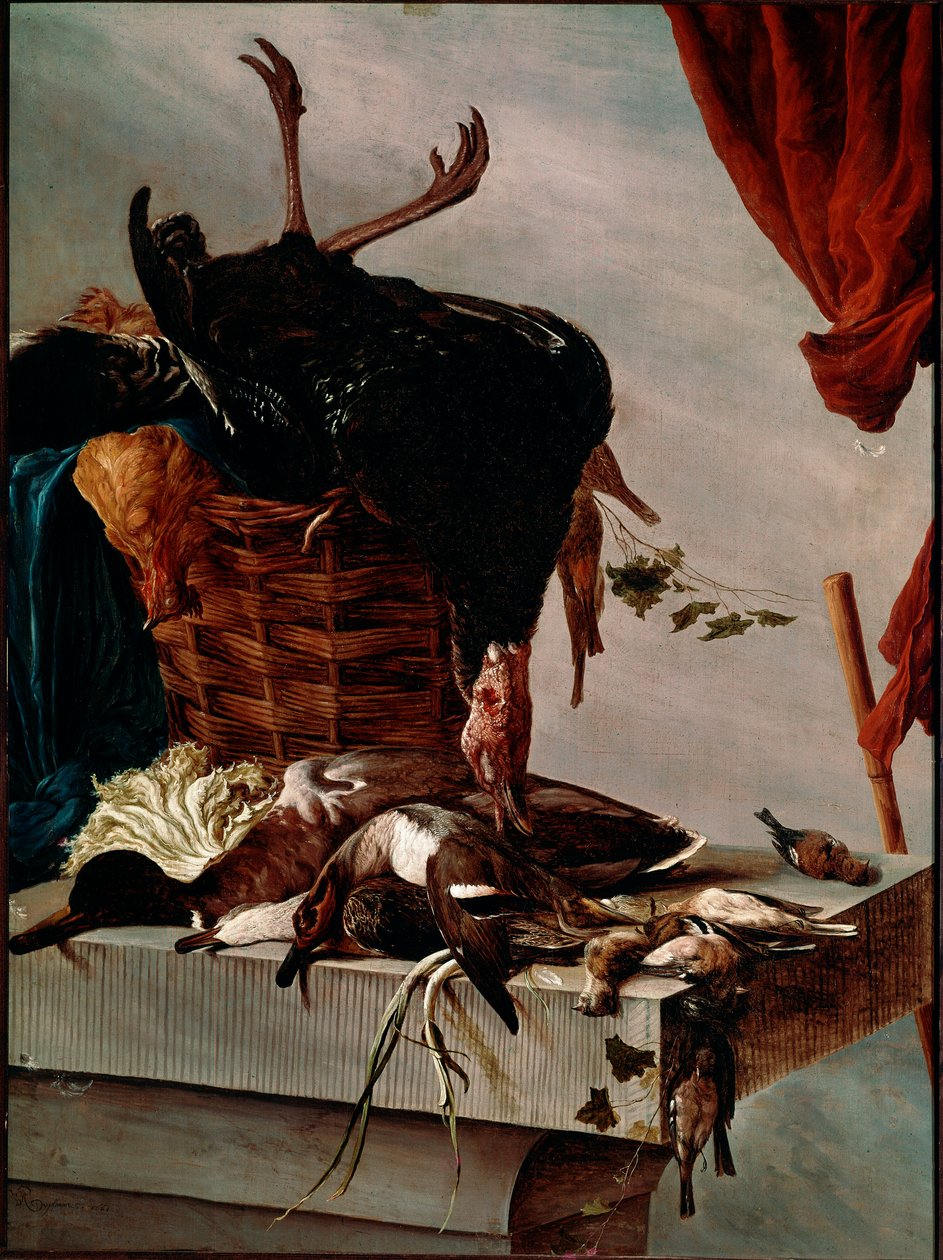 Stillleben mit Truthahn von Salomon van Ruisdael or Ruysdael