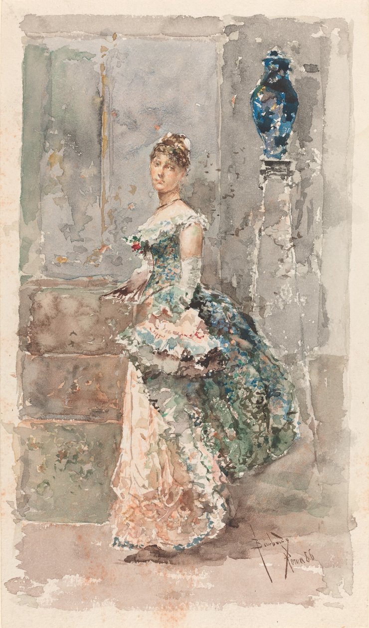 Dame in formeller Kleidung von Salvador Barbudo Sanchez