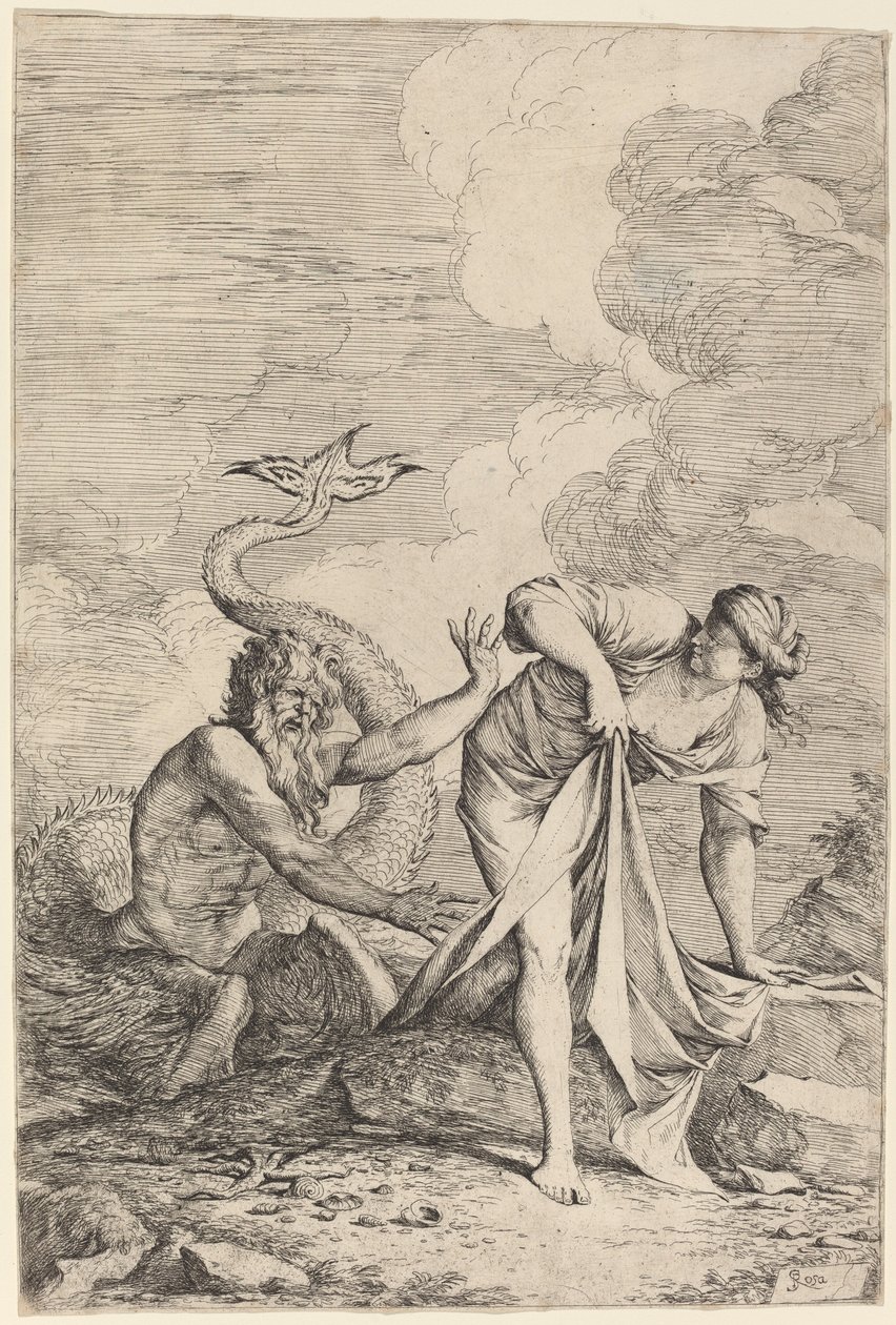 Glaucus und Scylla von Salvator Rosa