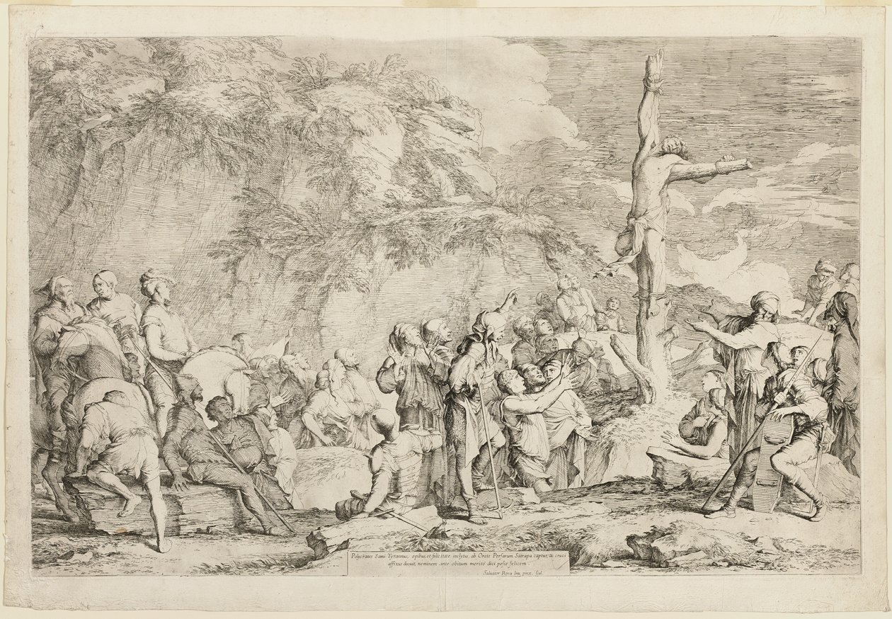 Die Kreuzigung des Polykrates von Salvator Rosa