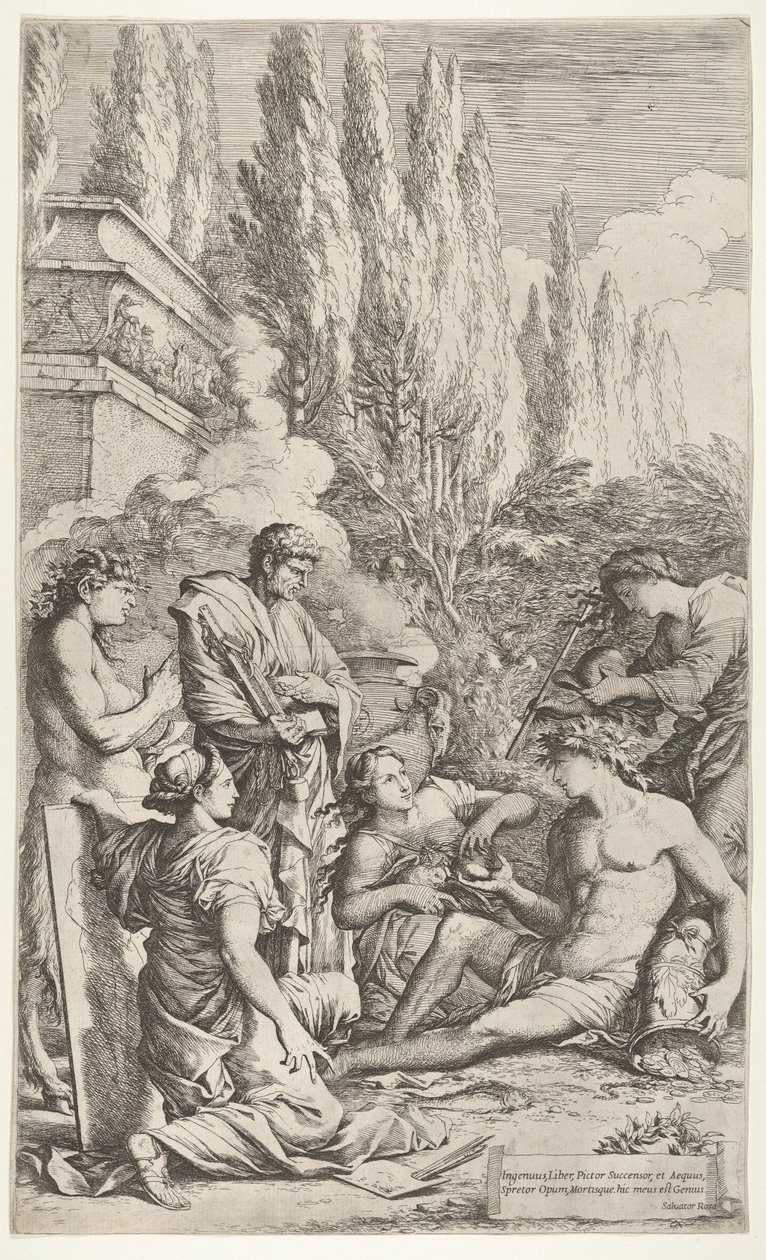 Das Genie von Salvator Rosa, ca. 1662 von Salvator Rosa