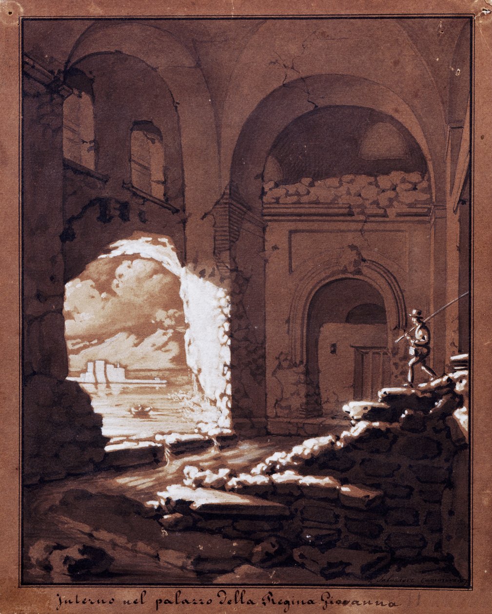 Innenraum des Palastes der Königin Giovanna von Salvatore Cammarano